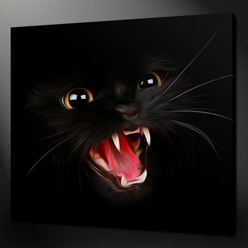 Cat Canvas Wall Art (Photo 8 of 20)