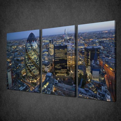 Canvas Wall Art Of London (Photo 14 of 15)