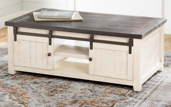 Coffee Tables with Sliding Barn Doors