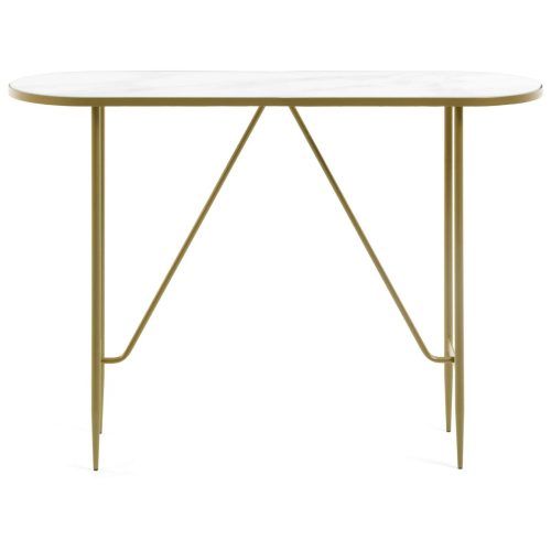 Glass And Gold Oval Console Tables (Photo 19 of 20)