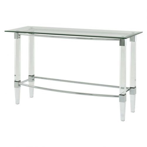 Silver And Acrylic Console Tables (Photo 9 of 20)