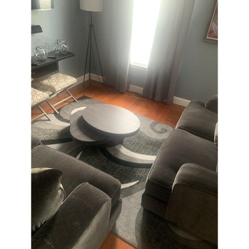 Oval Mod Rotating Coffee Tables (Photo 7 of 20)