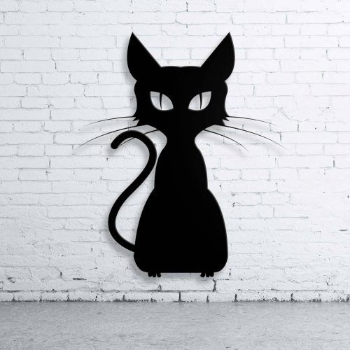 Cat Metal Wall Art (Photo 15 of 20)