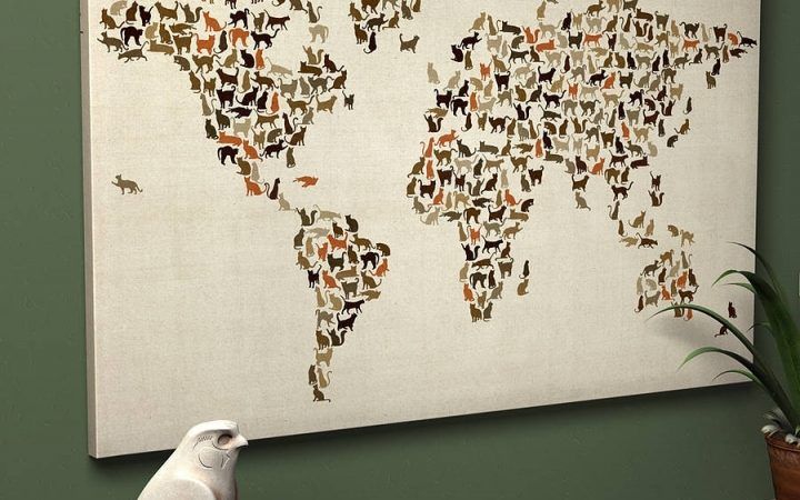 2024 Latest Map of the World Wall Art