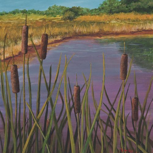 Cattails Wall Art (Photo 7 of 20)