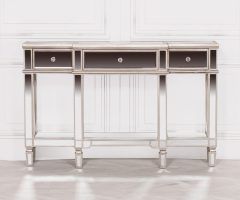 20 Collection of Silver Mirror and Chrome Console Tables