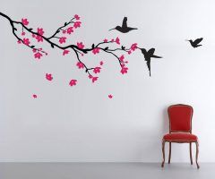 30 Photos Red Cherry Blossom Wall Art