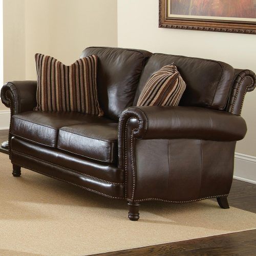 Faux Leather Sofas In Chocolate Brown (Photo 11 of 20)