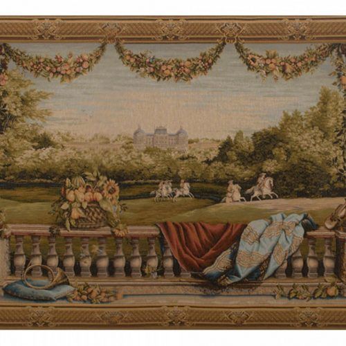 Blended Fabric Chateau Bellevue European Tapestries (Photo 2 of 20)