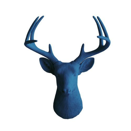 Large Deer Head Faux Taxidermy Wall Decor (Photo 14 of 20)