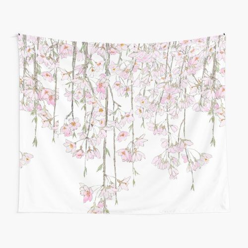 Blended Fabric Spring Blossom Tapestries (Photo 12 of 20)
