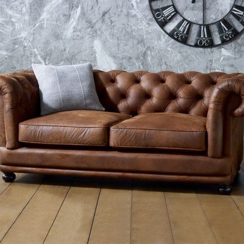 Faux Leather Sofas In Dark Brown (Photo 20 of 20)