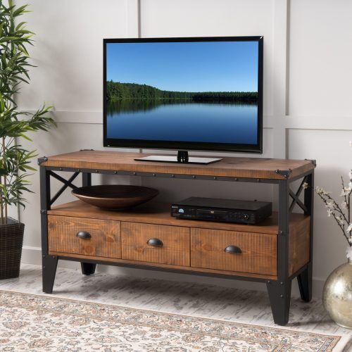 110" Tvs Wood Tv Cabinet With Drawers (Photo 3 of 20)