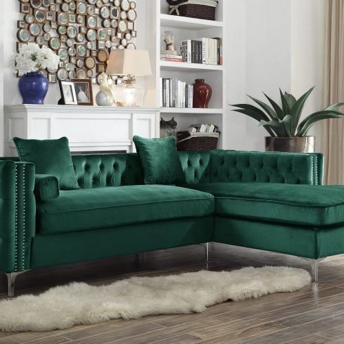 75" Green Velvet Sofas (Photo 8 of 20)
