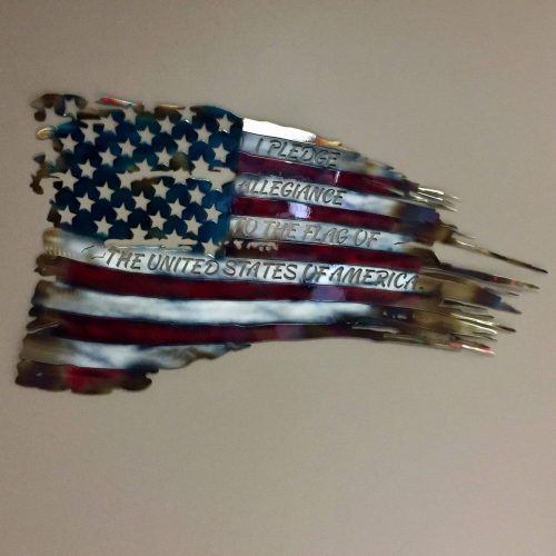 American Flag Metal Wall Art (Photo 12 of 20)