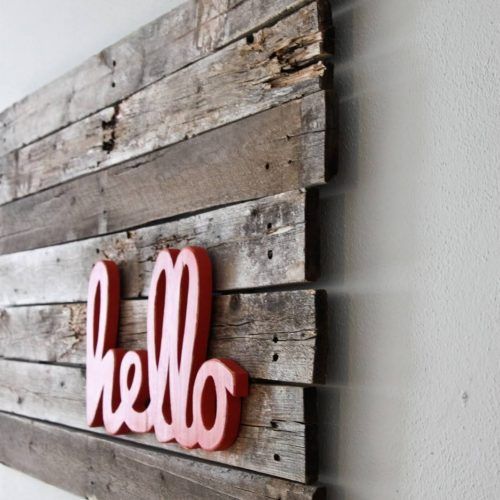 Wooden Word Wall Art (Photo 2 of 30)