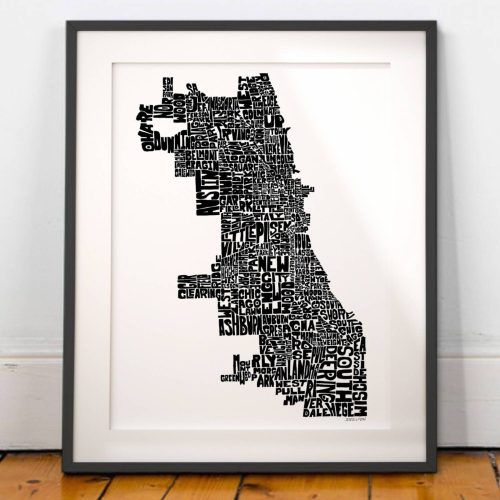 Chicago Map Wall Art (Photo 12 of 20)