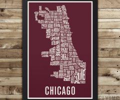 20 Best Chicago Map Wall Art