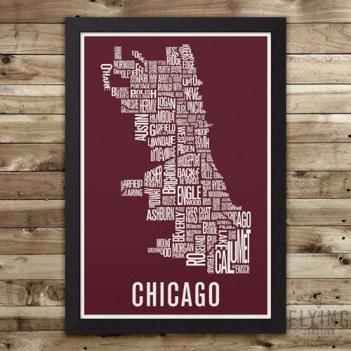 Chicago Map Wall Art (Photo 1 of 20)