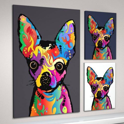 Dogs Canvas Wall Art (Photo 11 of 15)
