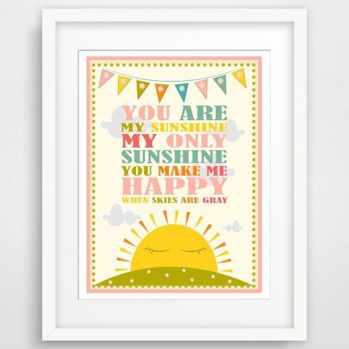 You Are My Sunshine Wall Art (Photo 7 of 15)