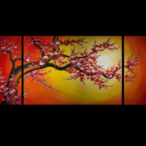 Abstract Cherry Blossom Wall Art (Photo 11 of 20)