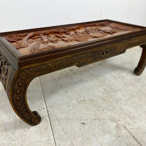 Wooden Hand Carved Coffee Tables (Photo 1 of 20)