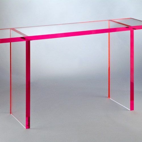 Clear Console Tables (Photo 20 of 20)
