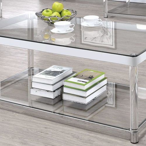 Clear Rectangle Center Coffee Tables (Photo 6 of 20)