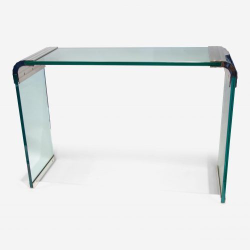 Chrome And Glass Modern Console Tables (Photo 10 of 20)