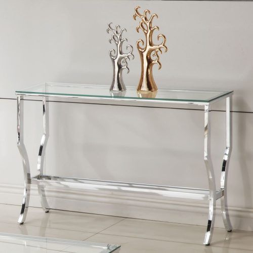 Glass And Pewter Oval Console Tables (Photo 18 of 20)