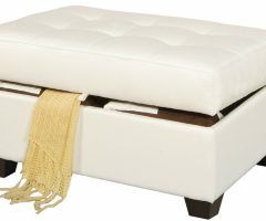 The 20 Best Collection of White Leather Ottomans