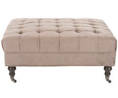 Top 20 of Tufted Fabric Cocktail Ottomans