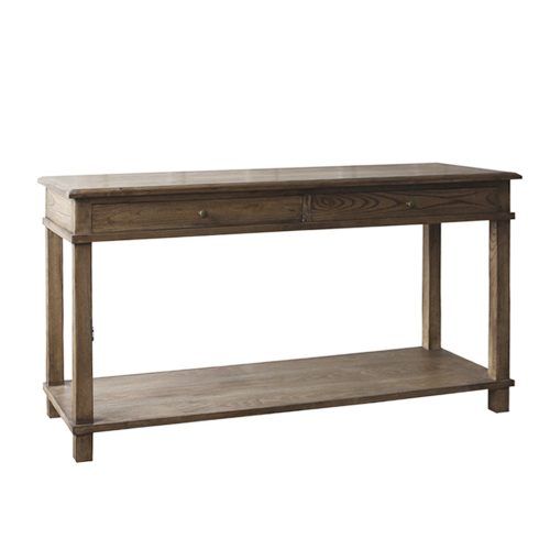 Smoked Barnwood Console Tables (Photo 4 of 20)