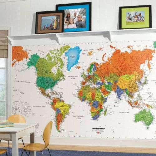 World Map Wall Art For Kids (Photo 9 of 20)