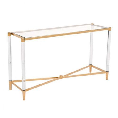 Clear Acrylic Console Tables (Photo 14 of 20)