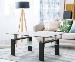 20 Inspirations Clear Rectangle Center Coffee Tables