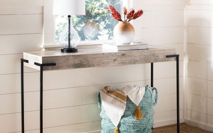 2024 Latest Gray and Black Console Tables