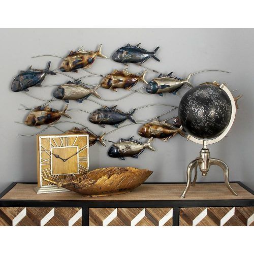 Coastal Metal Fish Wall Decor (Photo 20 of 20)
