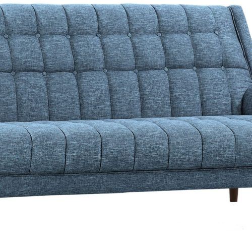 Modern Blue Linen Sofas (Photo 5 of 20)