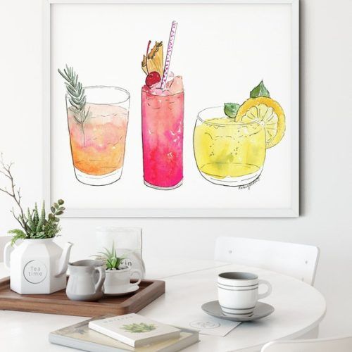 Cocktails Wall Art (Photo 5 of 20)