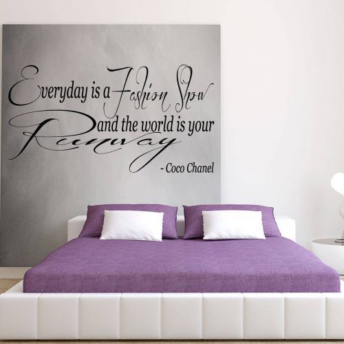 Coco Chanel Wall Stickers (Photo 3 of 30)