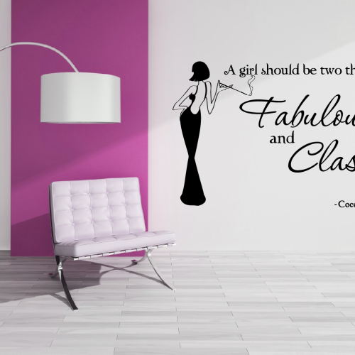 Coco Chanel Wall Stickers (Photo 6 of 30)