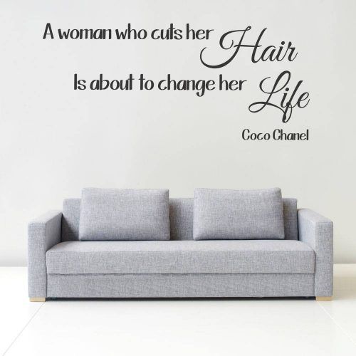 Coco Chanel Wall Decals (Photo 12 of 25)