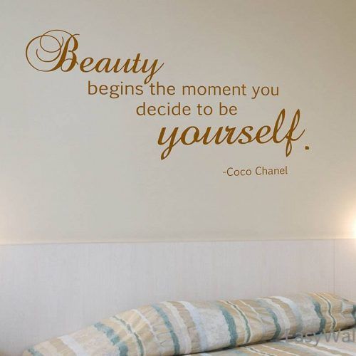 Coco Chanel Wall Decals (Photo 3 of 25)