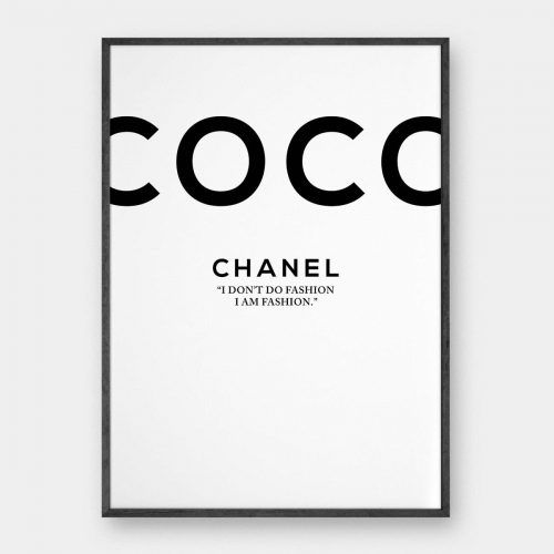 Coco Chanel Wall Stickers (Photo 26 of 30)