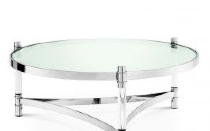 2024 Popular Stainless Steel and Acrylic Coffee Tables