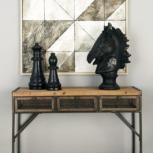 Gray Driftwood And Metal Console Tables (Photo 19 of 20)