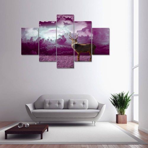 Purple Wall Art Canvas (Photo 16 of 20)