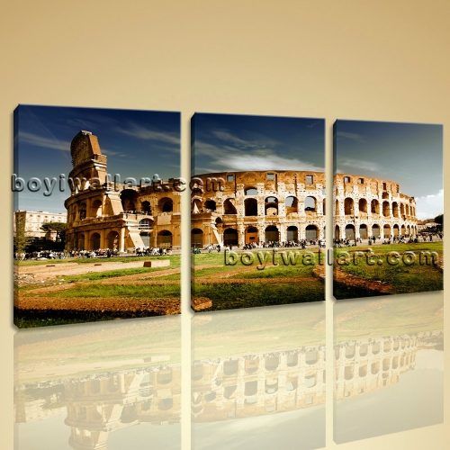 Canvas Wall Art Of Rome (Photo 4 of 15)